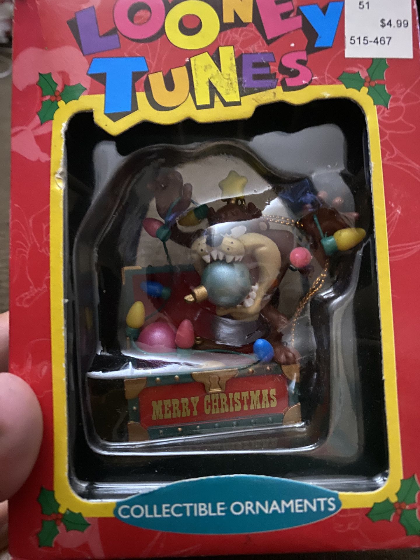 Vintage Looney Tunes Tasmanian devil ornament