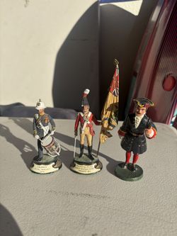 hand-painted pewter military figurines made by Charles Stadden Studios. 
