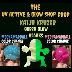 Hey y’all.. I just dropped these 3 unique figures in my shop. 1st up we have the limited edition green glow Kaiju Kruzer Beast Board. Then we have the
