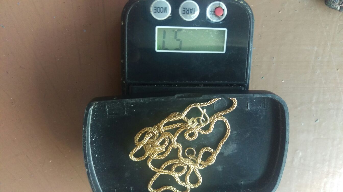 5.7 Gram Gold Necklace With Broken Clasp
