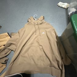 Nike Khaki Pull Over Hoodie 
