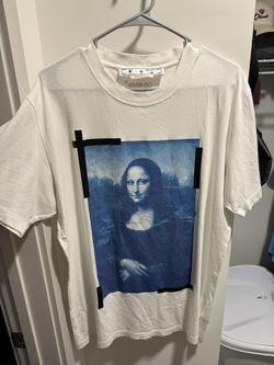 Off White Mona Lisa Print Logo Tshirt
