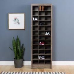 Stunning Large Wooden Shoe Cabinet