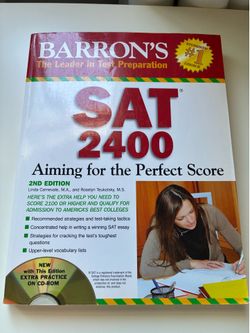 Barron's SAT 2400 Aiming for the Perfect Score 2nd Edition Study Guide CD-ROM