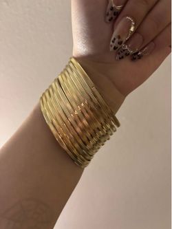 gold bangle set