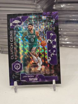 Jayson tatum /75 topps chrome purple celtics