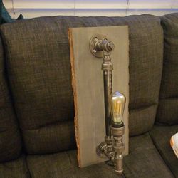 Handmade Vintage/Industrial Wall Lamp