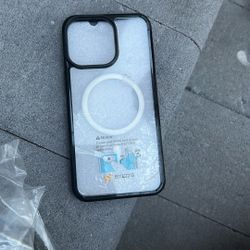 New Clear Phone Case In Black Border For Iphone 15 Pro Max