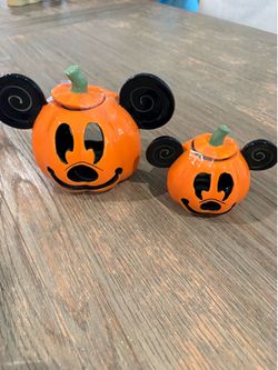 Mickey tea light votive ceramic set
