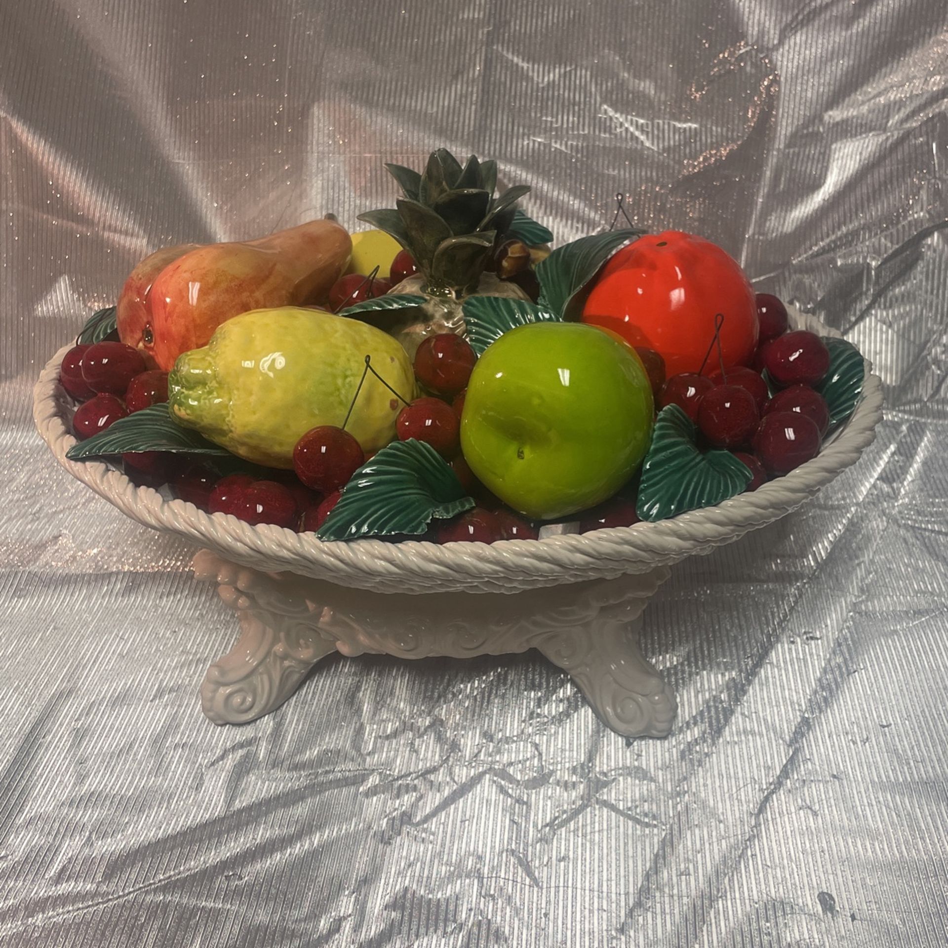 Authentic Italian Capodimonte Fruit Basket