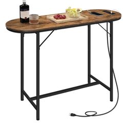 HOOBRO Bar Table - Brand New - With Charging Station