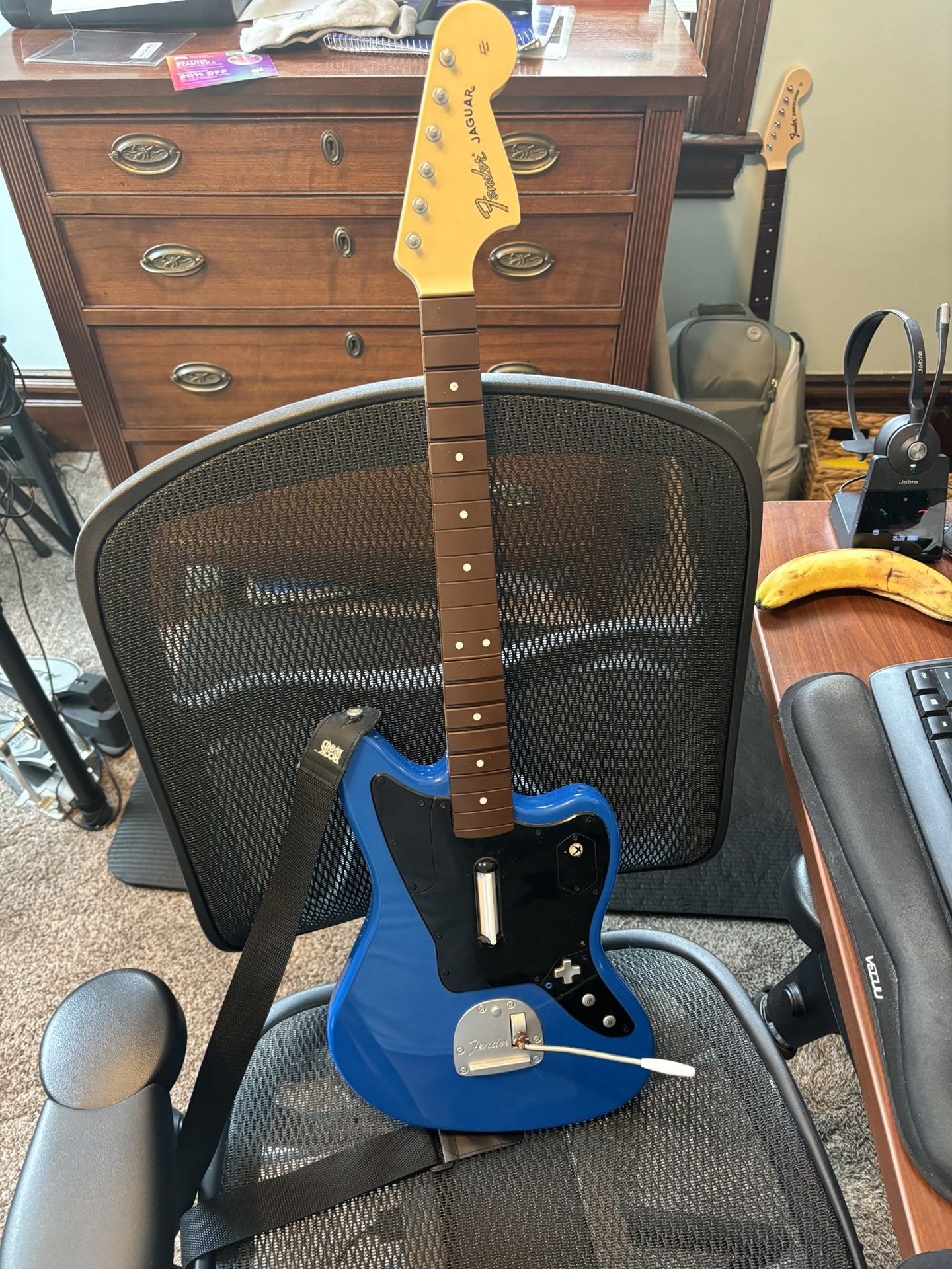 Blue Fender Jaguar Wireless Guitar Rock Band 4 Xbox One