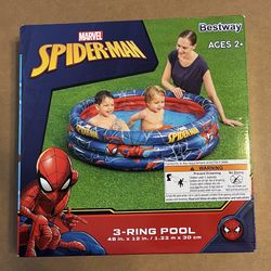 Marvel Spider-Man Play Pool Bestway 48 in x 12 in - 53 Gal. - NEW