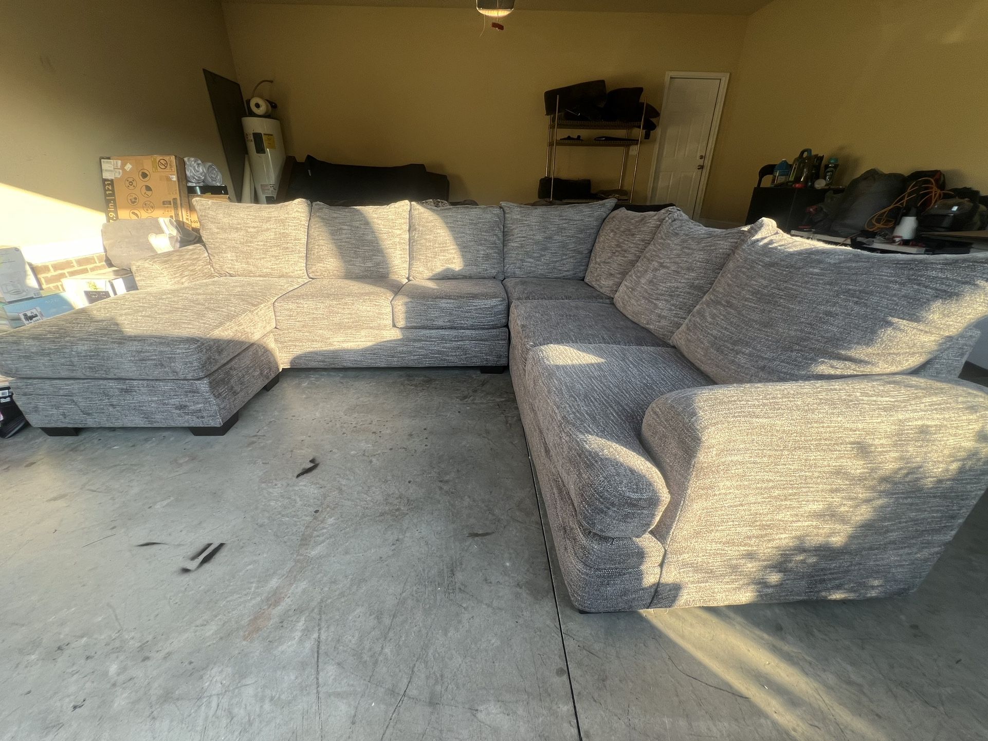 Large Gray Sectional Couch FREE DELIVERY