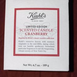 Kiehls Scented Cranberry Candle