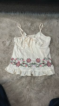 L Romwe Floral Tank