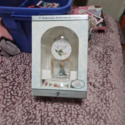 9" Porcelain Anniversary Clock
