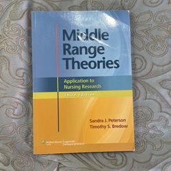 Middle Range Theories Application To Nursing Research