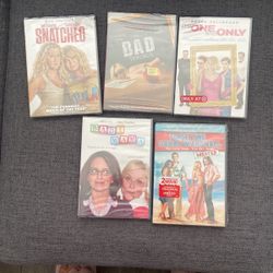 5 NEW DVDS