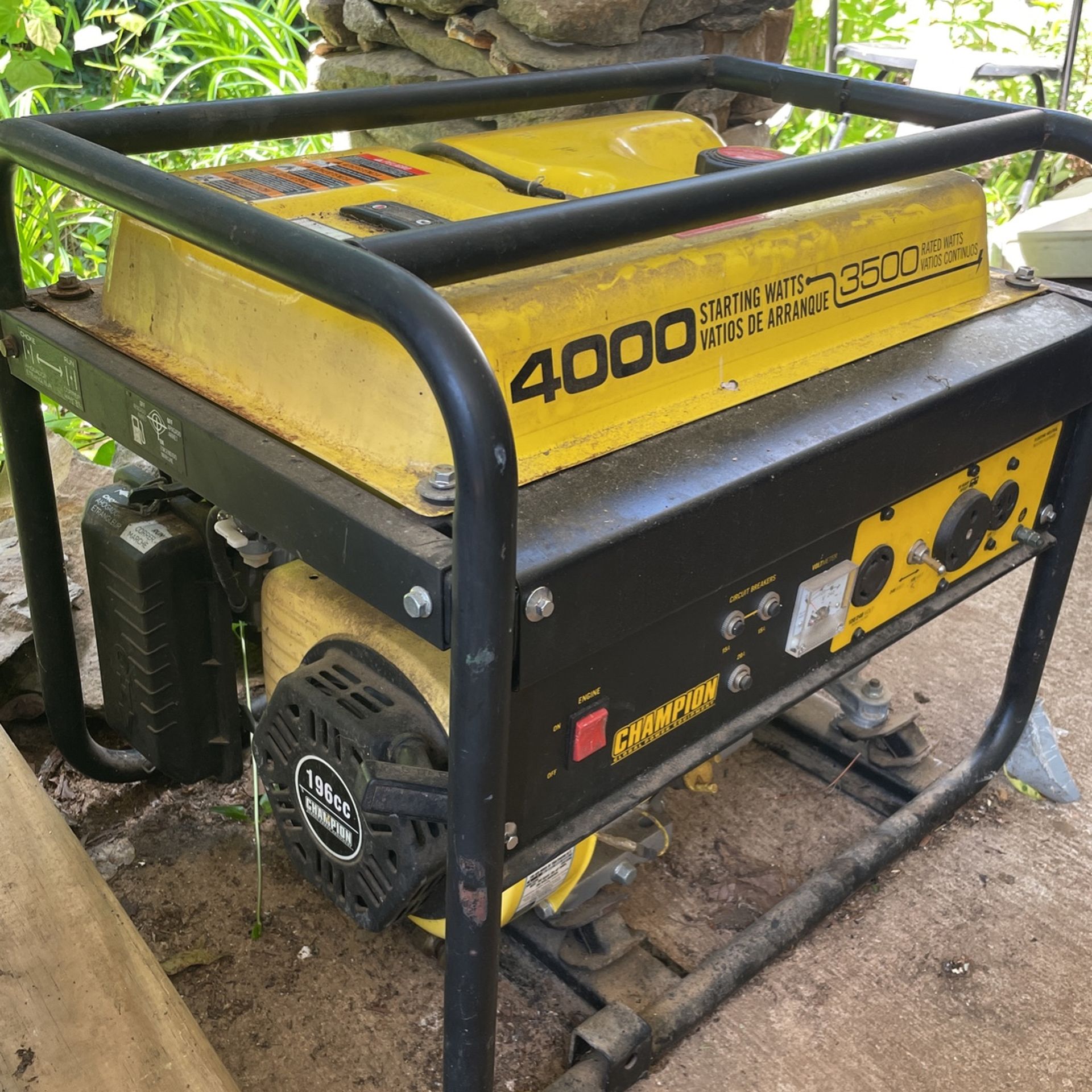 4000 Starting Watts 3500 Rated Watts Champion Global Power Equipment