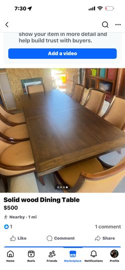 Solid Wood Dining Table