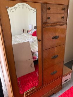 Antique credenza w closet