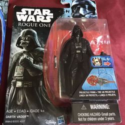 Rogue One DARTH VADER 3.75 Projectile Firing action Figure. New