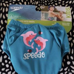 Speedo Swim Diaper With Snaps For Toddler Size 22/25 Lbs, 