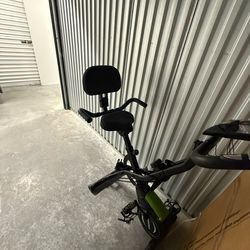 AROMIX Folding Exercise Bike with Backrest