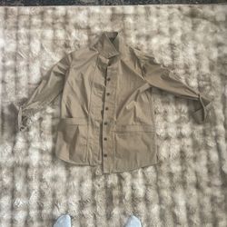 Brown Button Up Jacket 