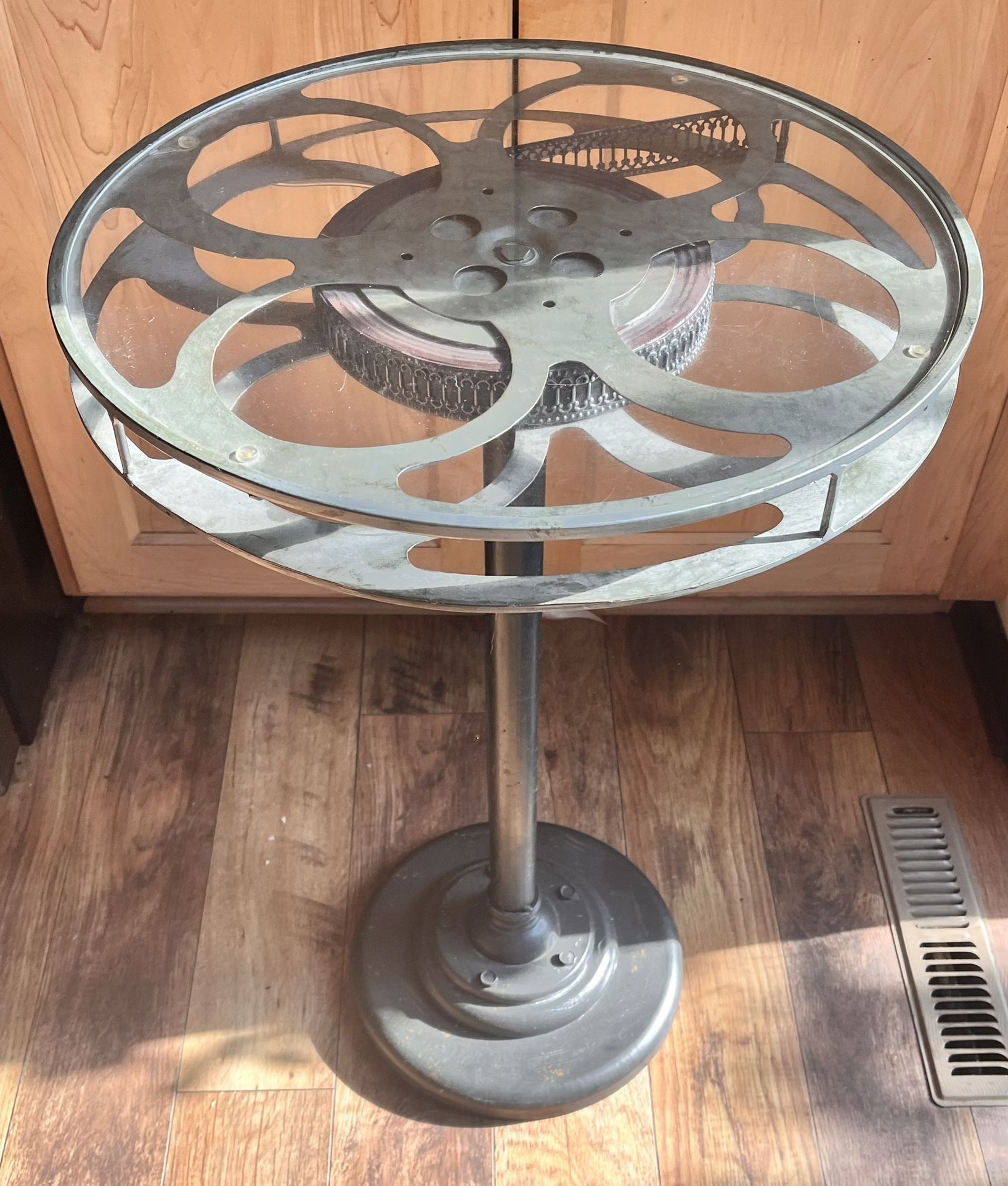 FUJIAN YONGAN MOVIE REEL END TABLE (19"dx 28"h)