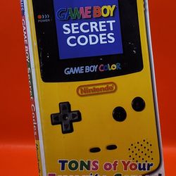 Vintage (1999) Nintendo Game Boy Color Secret Codes -Take Your Game Further Book