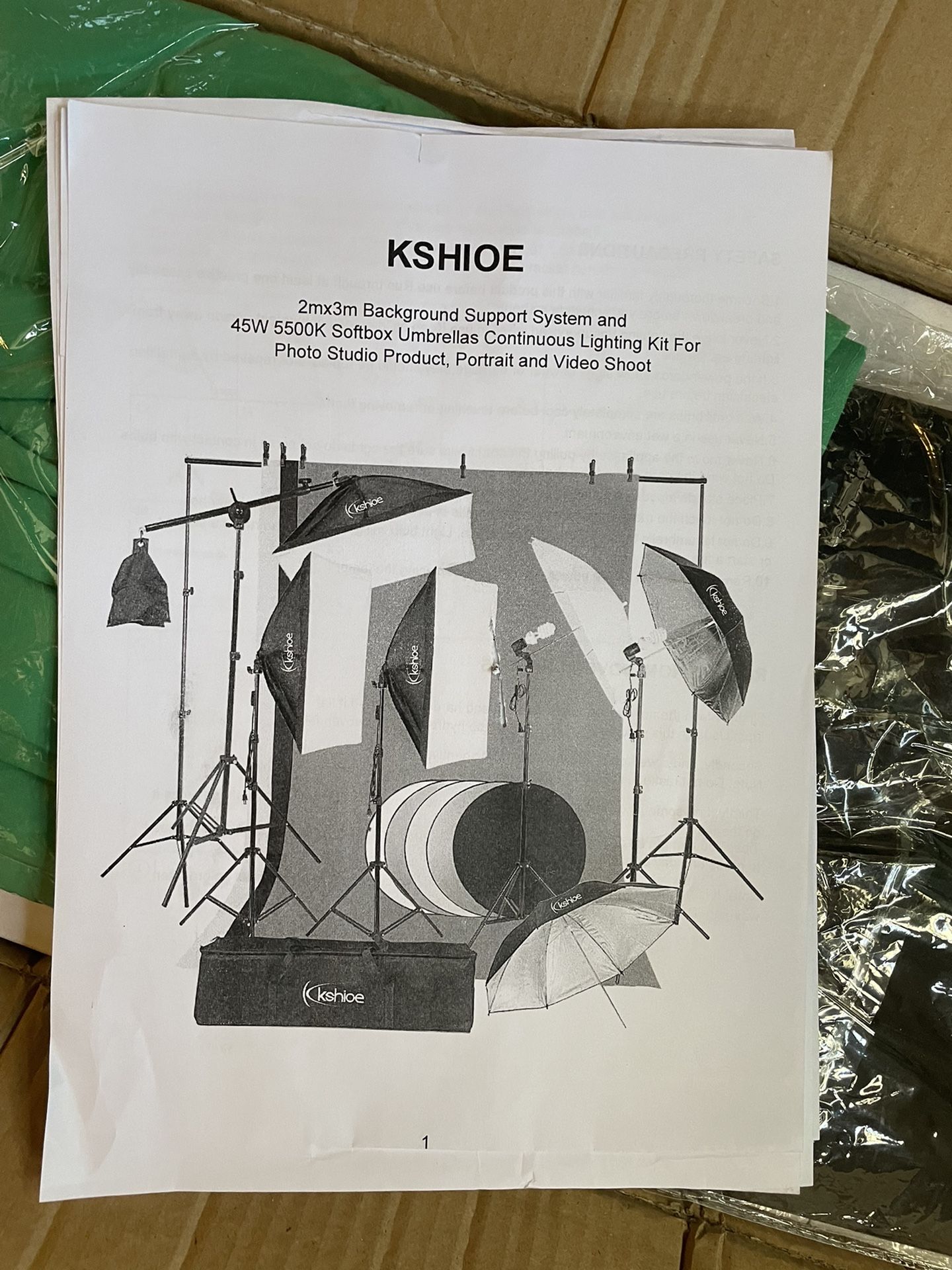 Kshioe Photography lighting Kit - Used Once