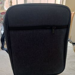 New navy blue canvas book carrying folder