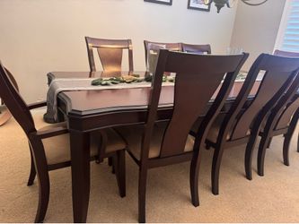 Dining table and chairs