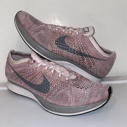 Nike Flyknit Racer Strawberry Pink 2017 Running Shoes 526628-604 Men’s Size 10.5