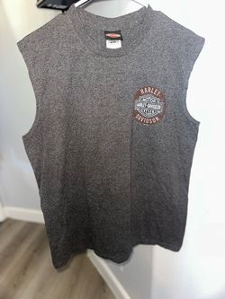 Harley-Davidson Gray Sleeveless Muscle Shirt