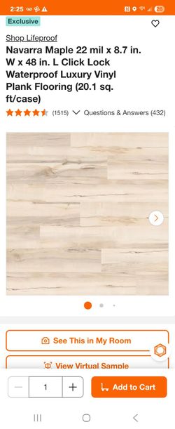 Laminate  flooring Navarra Maple 10 boxes