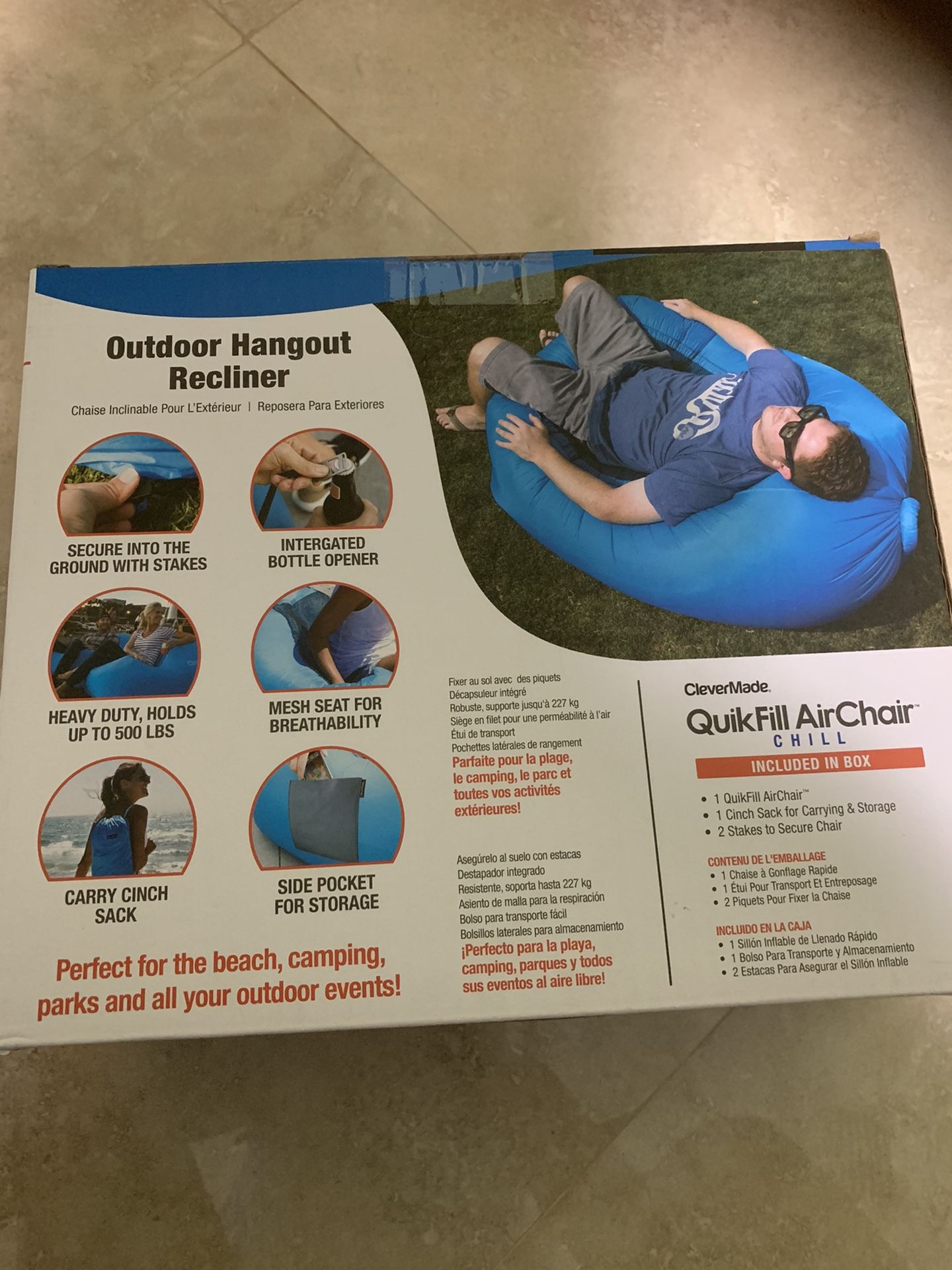 Quikfill Airchair Clevermade Air Chair Quick Fill Air Chair