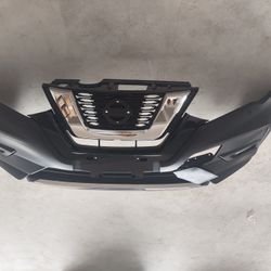 Complete Front Bumper Assembly With Grilles And Fog Light Kit For 2017 2018 2019 Nissan Rogue 