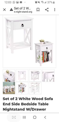 Set of 2 nightstand
