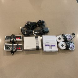 SNES NES Super Nintendo Mini Consoles  