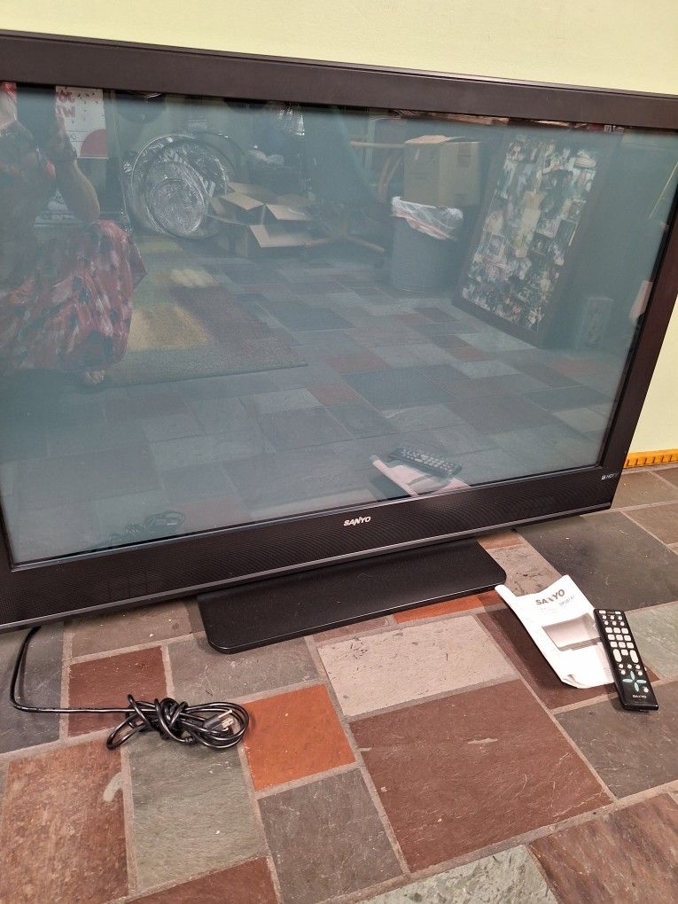 Sanyo 50 Inch Plasma HD With Remote And Manual