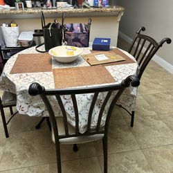 Glass Dining Table With Chairs Set Of 4 