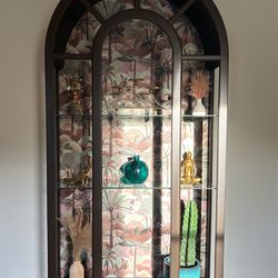 Arch Curio Cabinet