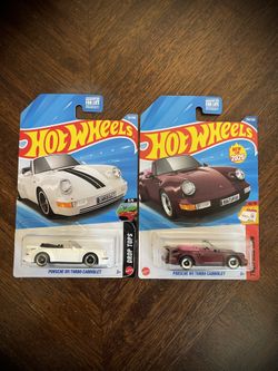2025 Hot Wheels Then and Now Series Porsche 911 Turbo Cabriolet (set of 2)