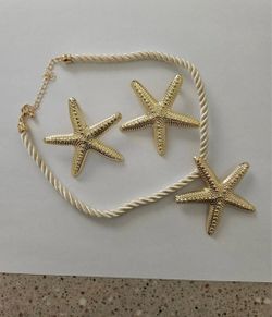 Pretty  Ettika 18k Gold-Plated Starfish Jewelry Set! New