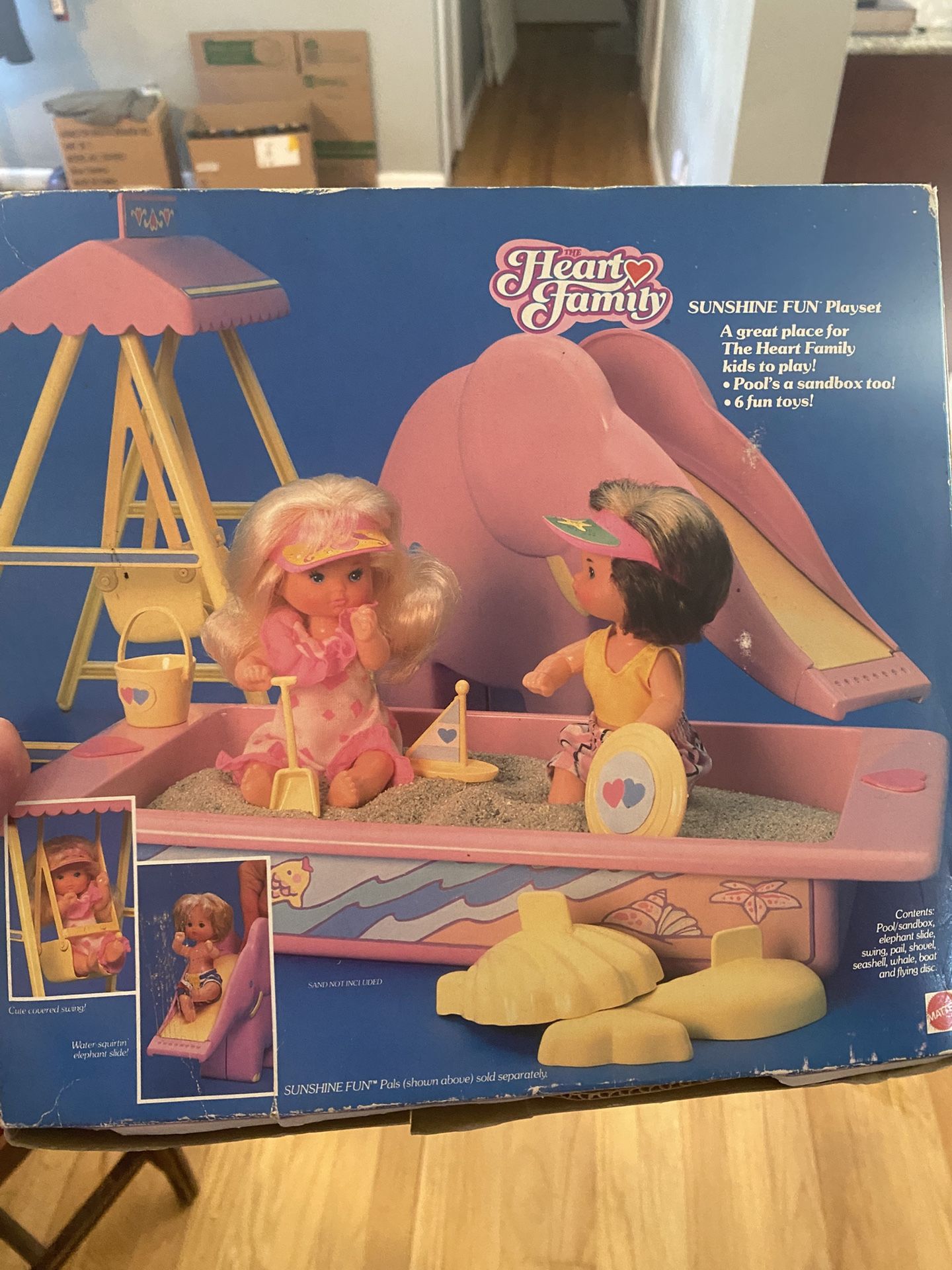 vintage 1988 Mattel The Heart Family Sunshine Fun Playset