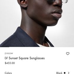 Louis Vuitton Sunset Glasses 100% 