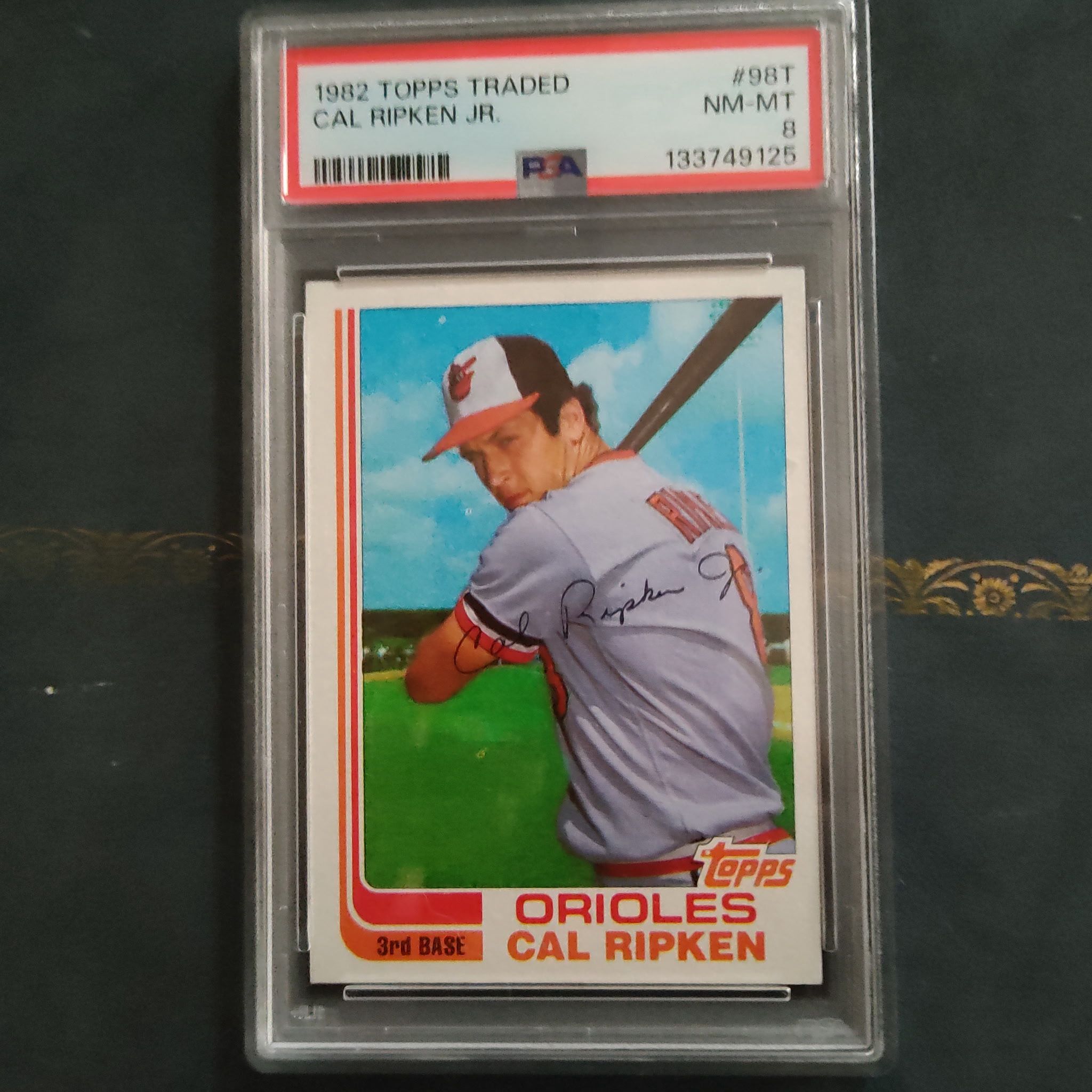 Cal Ripken Topps Traded 98T Rookie Baseball Card  PSA 8 